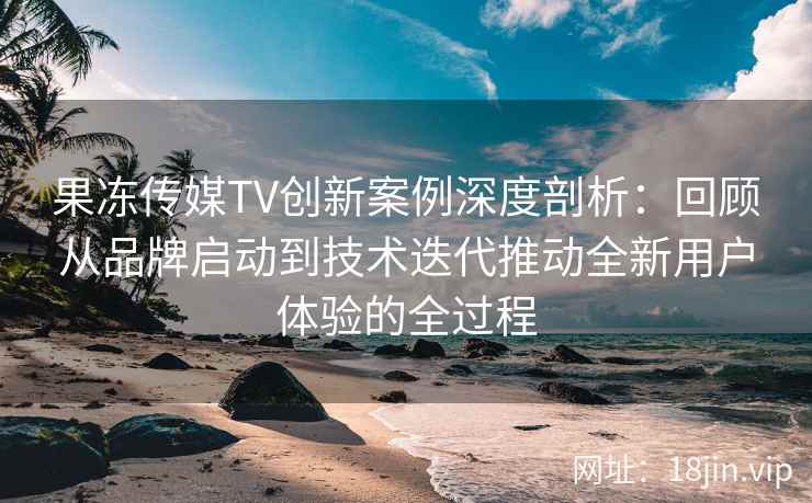 果冻传媒TV创新案例深度剖析：回顾从品牌启动到技术迭代推动全新用户体验的全过程
