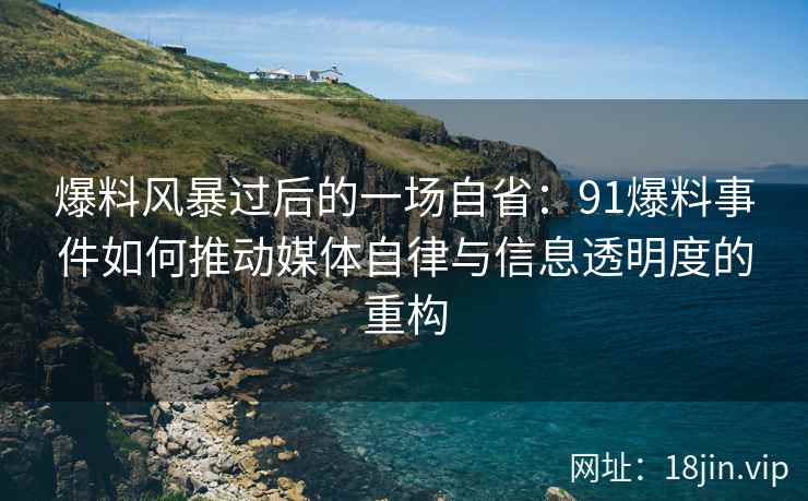 爆料风暴过后的一场自省：91爆料事件如何推动媒体自律与信息透明度的重构
